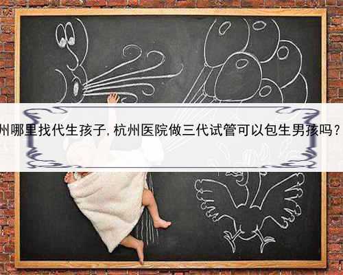 试管婴儿代孕收费，杭州哪里找代生孩子,杭州医院做三代试管可以包生男孩吗