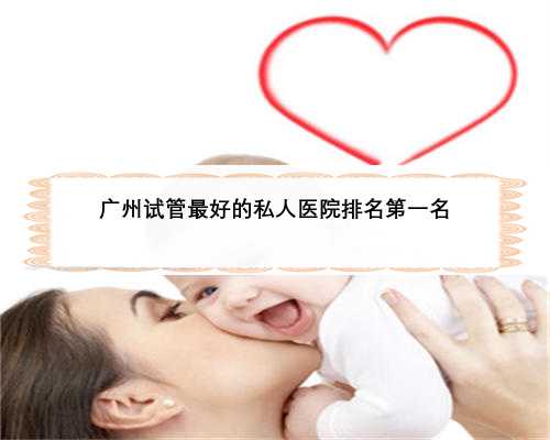 广州试管最好的私人医院排名第一名